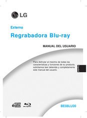 LG Externo BE08LU20 Manual Del Usuario