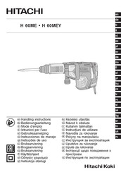 Hitachi Koki H 60MEY Instrucciones De Manejo