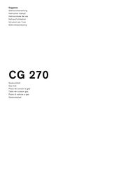 Gaggenau CG 270 Instrucciones De Uso