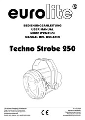 EuroLite Techno Strobe 250 Manual Del Usuario