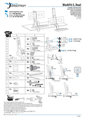 Ergotron WorkFit-S Dual Manual De Instrucciones