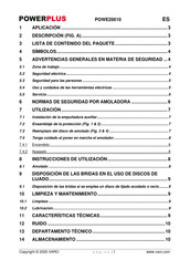 Powerplus POWE20010 Manual De Instrucciones