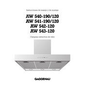 Gaggenau AW 543-120 Instrucciones De Manejo Y De Montaje