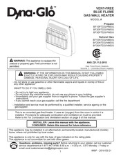 Dyna-Glo BF10NTDG Manual De Instrucciones