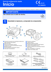 Brother HL-3040CN Guía De Configuración Rápida