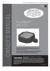 Intex PureSpa SPJ-H-22 Manual Del Propietário