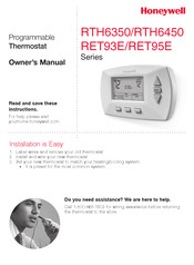 Honeywell RET93E Serie El Manual Del Propietario