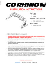 Go Rhino 91700PS Instrucciones De Instalación