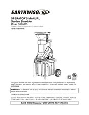 EarthWise GS70015 Manual Del Operador