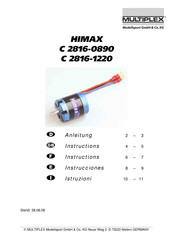 Multiplex HIMAX C 2816-0890 Instrucciones