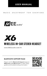 MEE AUDIO X6 Manual De Uso