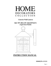 Home Decorators Collection 997-388 Manual De Instrucciones