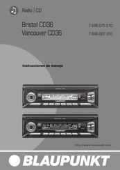 Blaupunkt Vancouver CD36 Instrucciones De Manejo