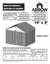 Arrow EZEE SHED EZ10872HVCREU Manual Del Propietário