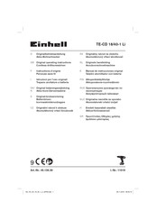 EINHELL TE-CD 18/40-1 Li Manual De Instrucciones