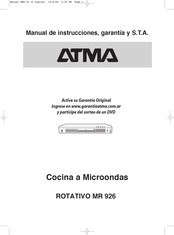 Atma MR 926 Manual De Instrucciones