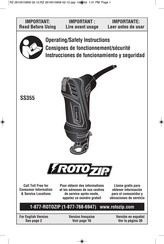 RotoZip SS355 Instrucciones De Funcionamiento Y Seguridad