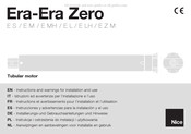 Nice Era-Era Zero EMH Instrucciones Y Advertencias Para La Instalación Y El Uso