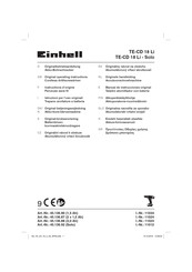 EINHELL TE-CD 18 Li Manual De Instrucciones Original