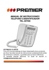 Premier TEL-3075ID Manual De Instrucciones