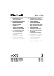 EINHELL 45.139.12 Manual De Instrucciones Original