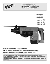 Milwaukee 5345-21 Manual Del Operador