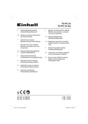 EINHELL TC-PC 45 Set Manual De Instrucciones Original