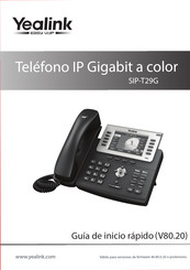 Yealink SIP-T29G Guia De Inicio Rapido