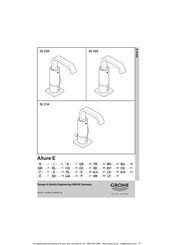 Grohe 36 099 Manual Del Usuario