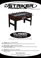 STRIKER FOOSBALL CLASSIC SXF1004 Instrucciones De Ensamblaje