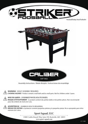 STRIKER FOOSBALL CALIBER SXF1002 Instrucciones De Ensamblaje