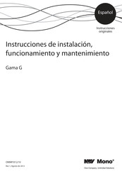 Mono Gama GF Instrucciones De Instalación, Funcionamiento Y Mantenimiento