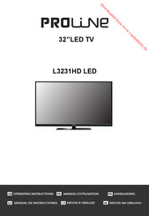 Proline L3231HD LED Manual De Instrucciones