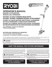 Ryobi RY24001 Manual Del Operador