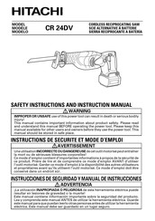 Hitachi CR 24DV Manual De Instrucciones