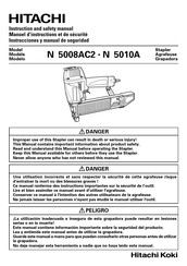 Hitachi N 5008AC2 Instrucciones Y Manual De Seguridad