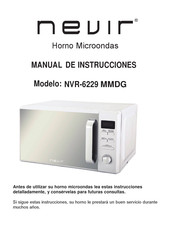 Nevir NVR-6229 MMDG Manual De Instrucciones