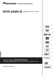 Pioneer DVR-550H-S Manual De Instrucciones