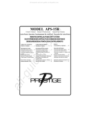 Prestige APS-15R Manual Del Sistema