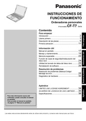 Panasonic CF-T7B Instrucciones De Funcionamiento