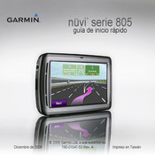 Garmin 805 Serie Guia De Inicio Rapido