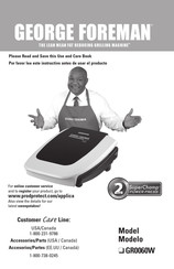 George Foreman GR0060W Manual De Instrucciones