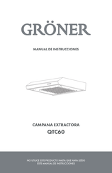 Gröner QTC60 Manual De Instrucciones