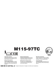 Mcculloch M115-97TC Manual De Instrucciones