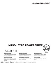 McCulloch M155-107TC POWERDRIVE Manual De Las Instrucciones