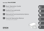 Epson Stylus Photo PX720WD Manual De Funcionamiento Básico