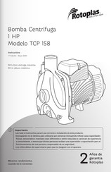 Rotoplas TCP 158 Instructivo