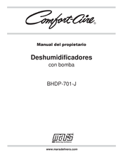 Mars Comfort-Aire BHDP-701-J Manual Del Propietário