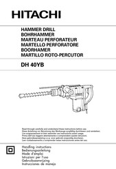 Hitachi DH 40YB Instrucciones De Manejo