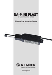 Regner RA-MINI PLAST Series Manual De Instrucciones